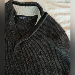 Nautica 1/4 cardigan sweater